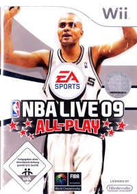 NBA Live 09 All-Play Wii US box art
